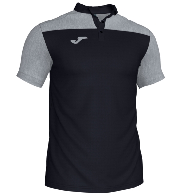 Tricouri Polo Joma Combi negru-gri cu maneca scurta