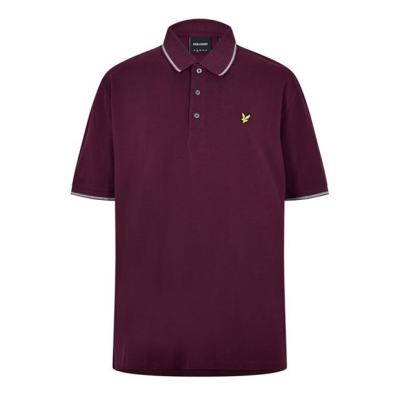 Tricouri Polo Lyle and Scott Lyle ST pentru barbati visiniu w537