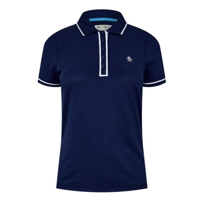 Tricouri polo Original Penguin Golf Ess Prf femei negru mov