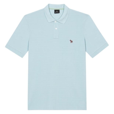 Tricouri Polo PS Paul Smith imprimeu zebra Regular albastru 41c