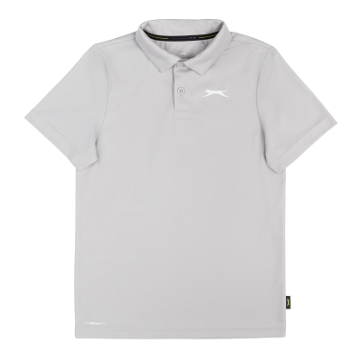 Tricouri polo Slazenger Solid pentru copii gri