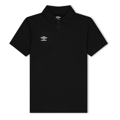 Tricouri polo Umbro Essential Juniors negru alb