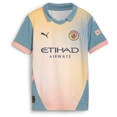 Puma Manchester City FC Fourth Shirt 2024 2025 Juniors albastru