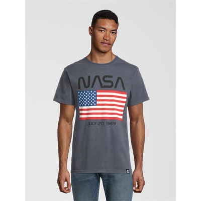 Tricou imprimat NASA -Shirt 99 bej landing