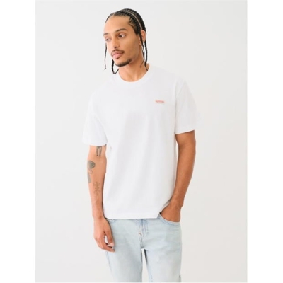 True Religion Og Label Tee alb