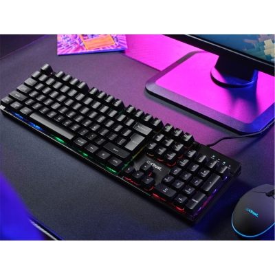 Set Trust GXT 838 Azor Keyboard and Mouse multicolor