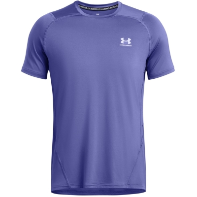 Under ARMOUR HeatGear® Fitted maneca scurta pentru Barbati mov