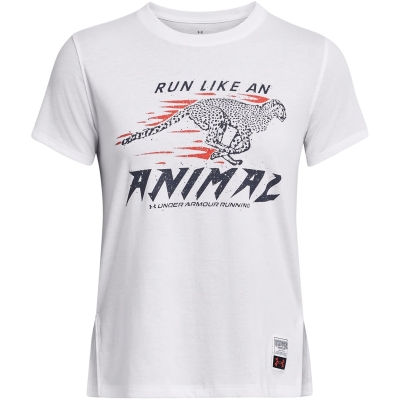 Under Armour Run Like A Tee femei alb