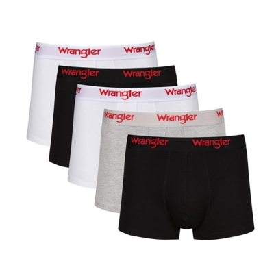 Boxeri Wrangler 5 . negru alb gri