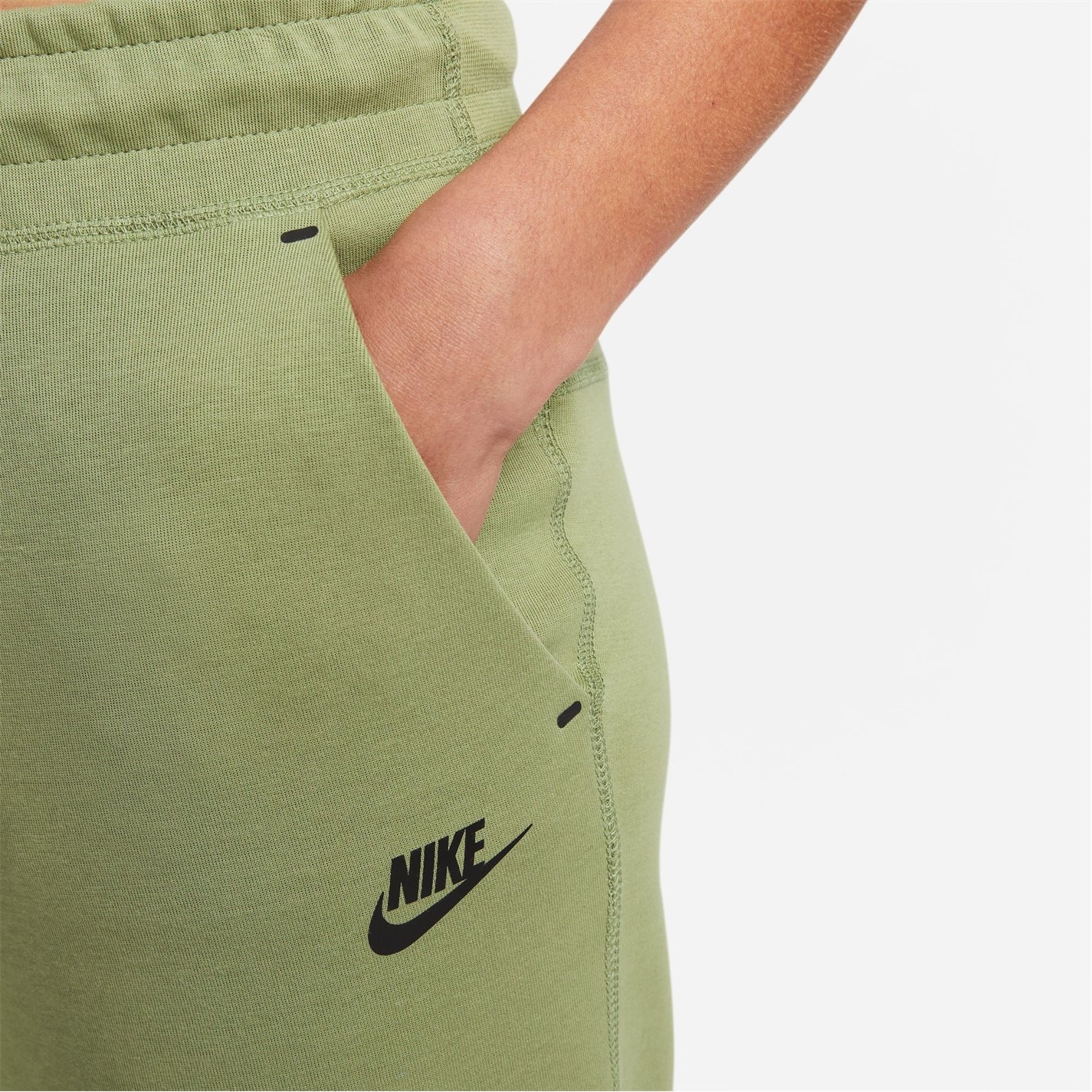 Pantaloni sport fleece Nike Tech pentru femei aligator negru