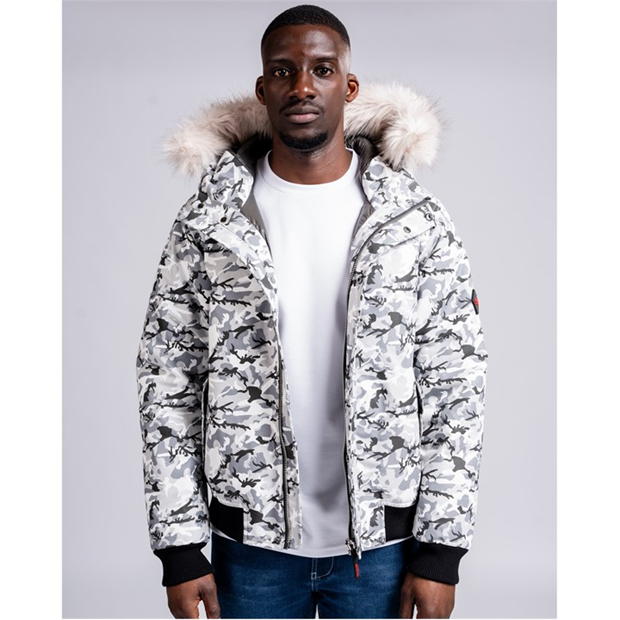 49Winters Soho Bomber barbati crem camuflaj