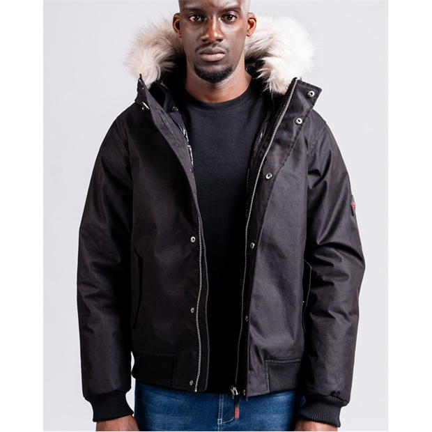 49Winters Soho Bomber barbati negru