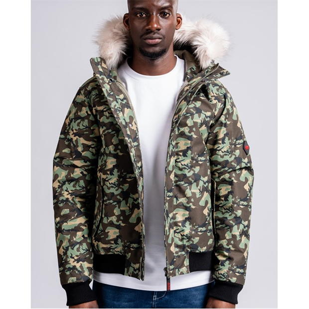 49Winters Soho Bomber barbati verde camuflaj