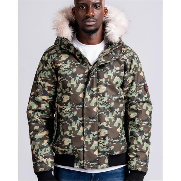 49Winters Soho Bomber barbati verde camuflaj