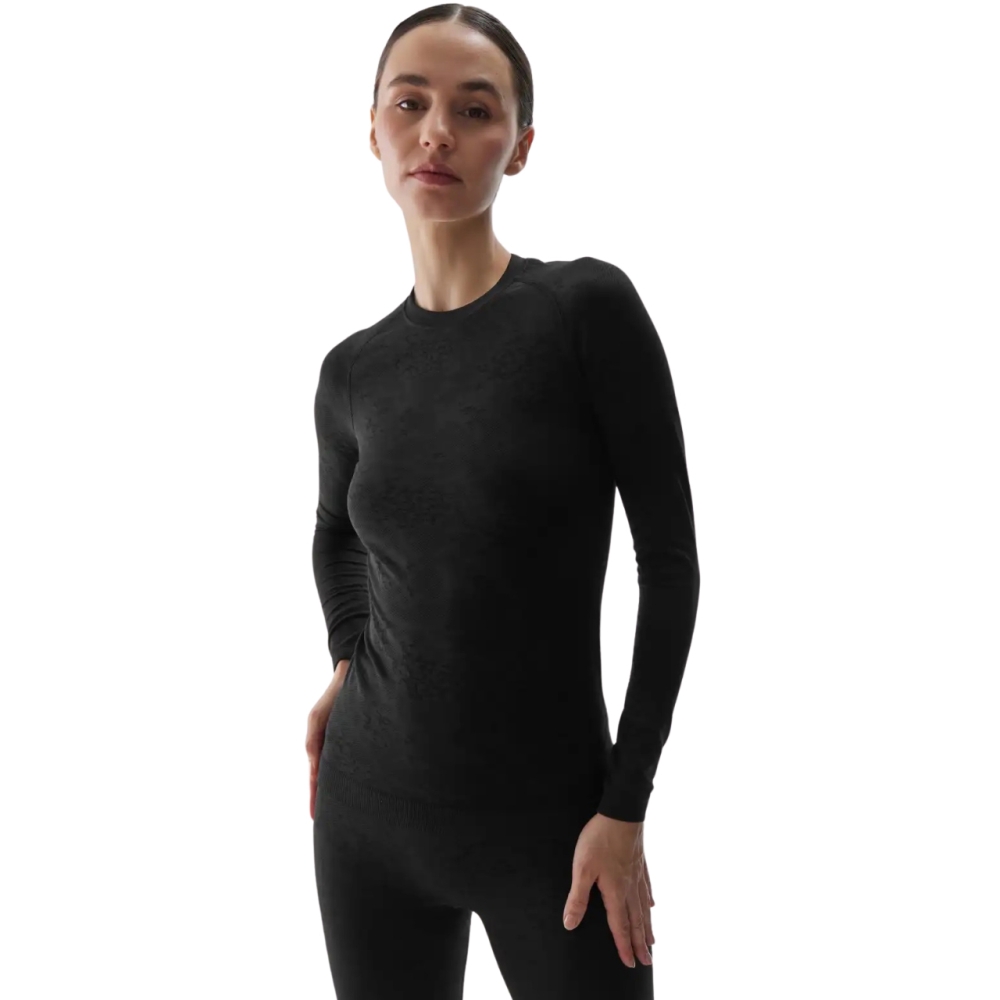 4F F176 thermoactive shirt negru intens allover 4FWAW24USEAF176 20A pentru Femei