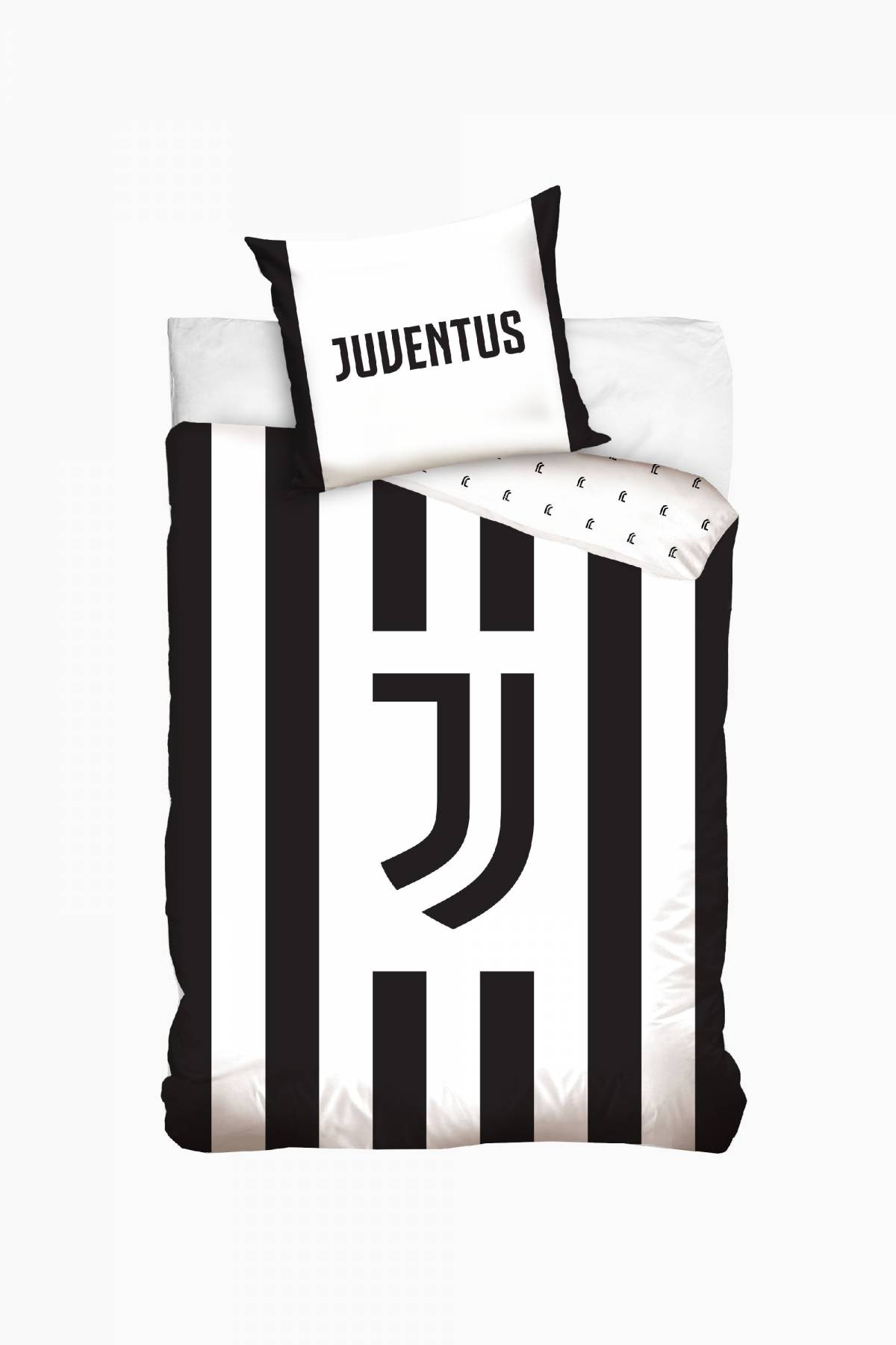 Lenjerie pat fotbal Juventus bumbac 140 x 200 cm 