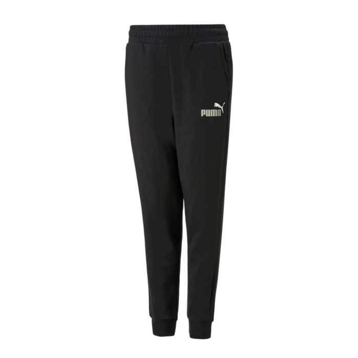 Pantaloni sport conici negru Puma Essentials copii 