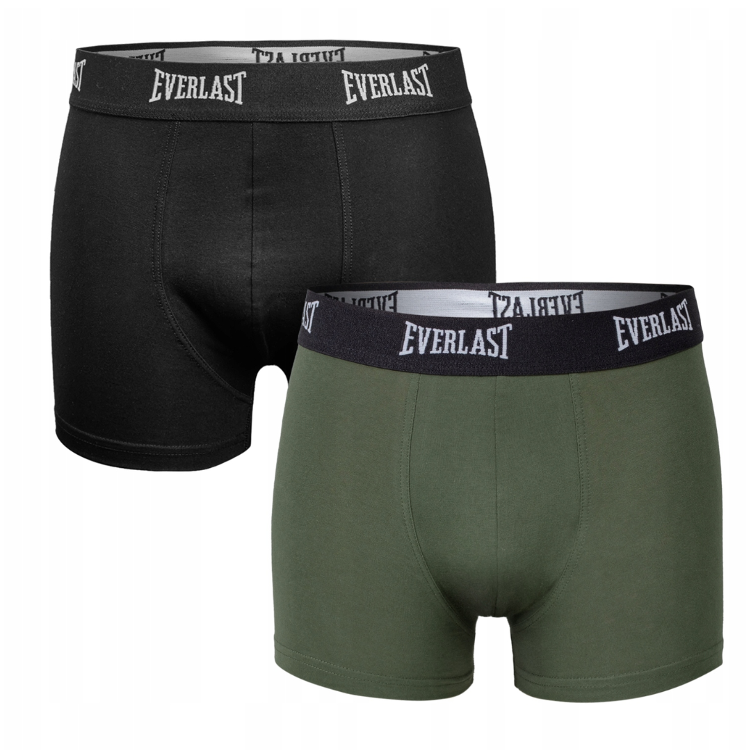 Set 2 perechi boxeri Everlast negru/kaki barbati BM012-XXK