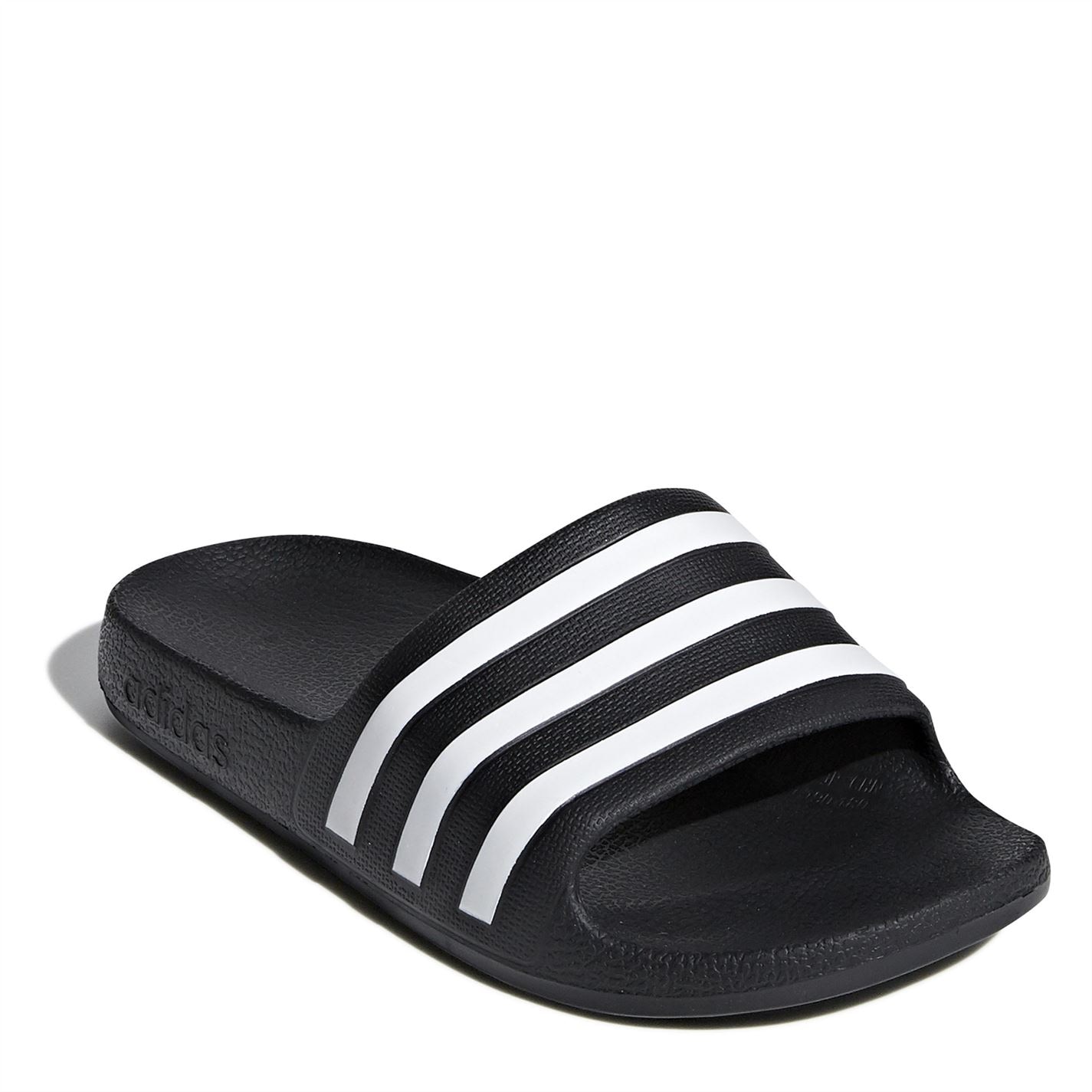 adidas Adilette Aqua Slide pentru baieti negru alb