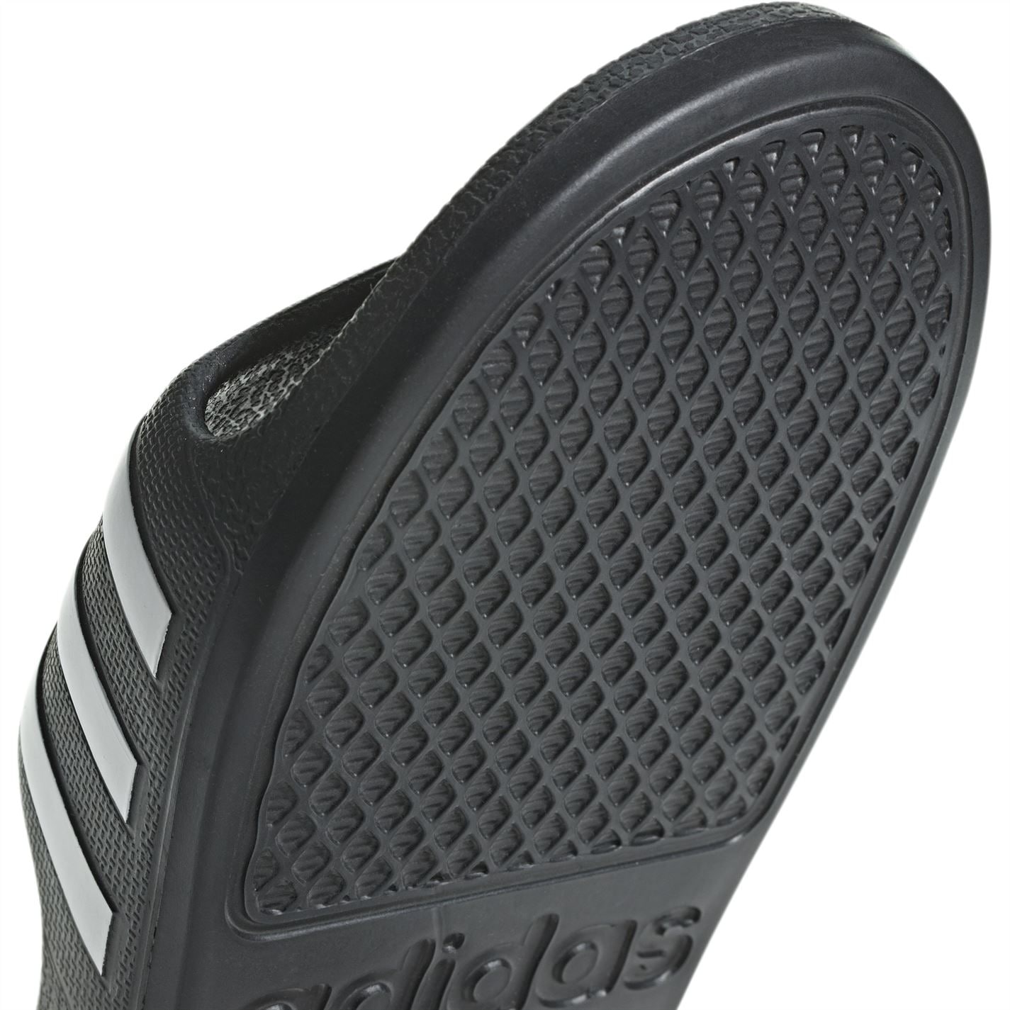 adidas Adilette Aqua Slide pentru baieti negru alb