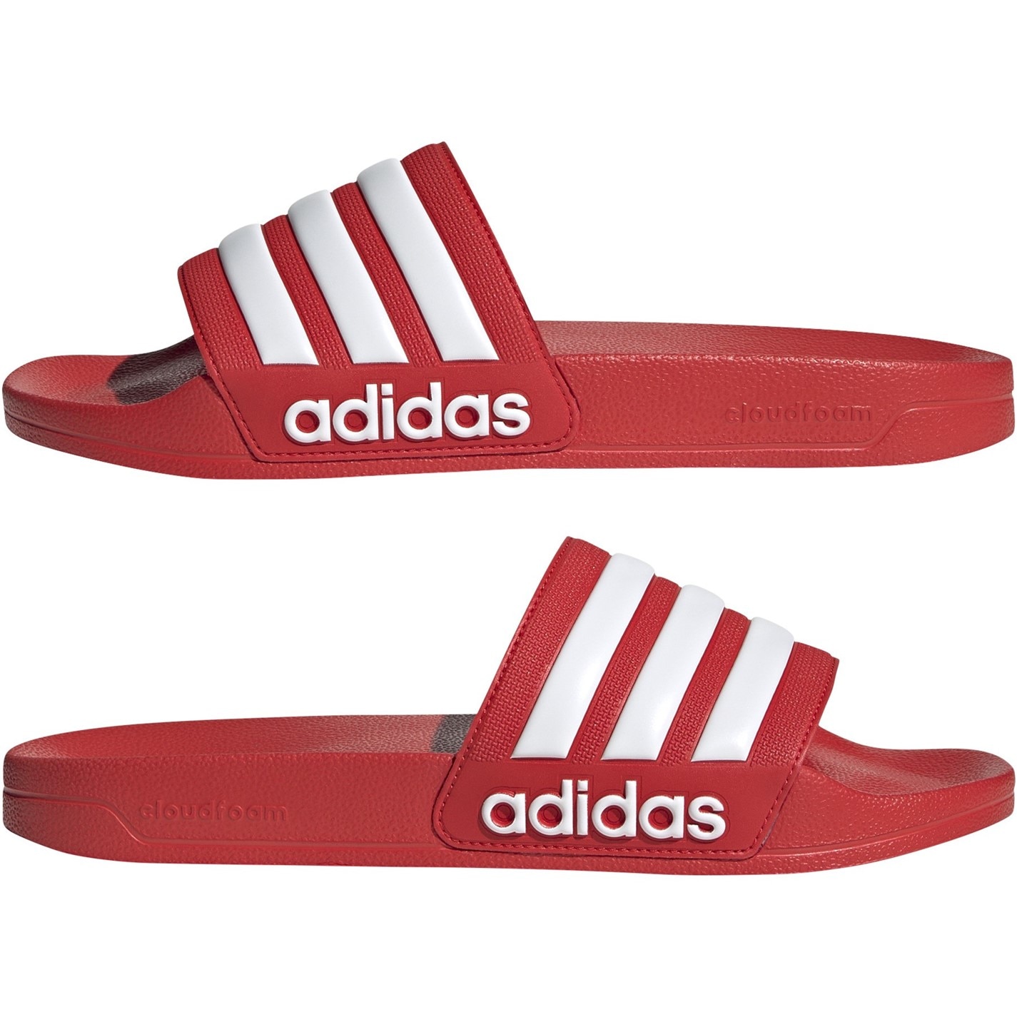 Slapi adidas Adilette pentru adulti rosu alb