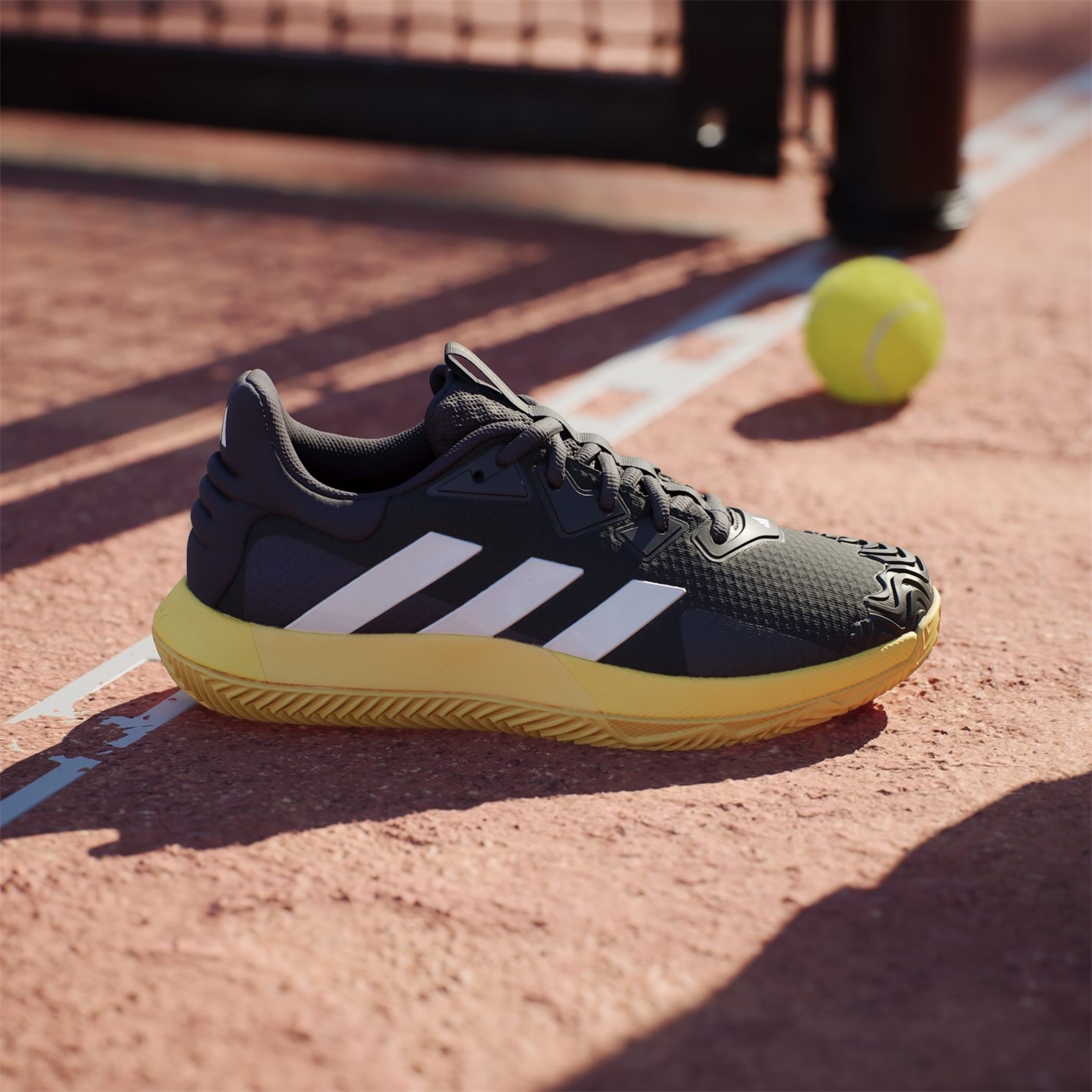 Adidasi de Tenis adidas SoleMatch Control zgura Court pentru Barbati negru metalic spark