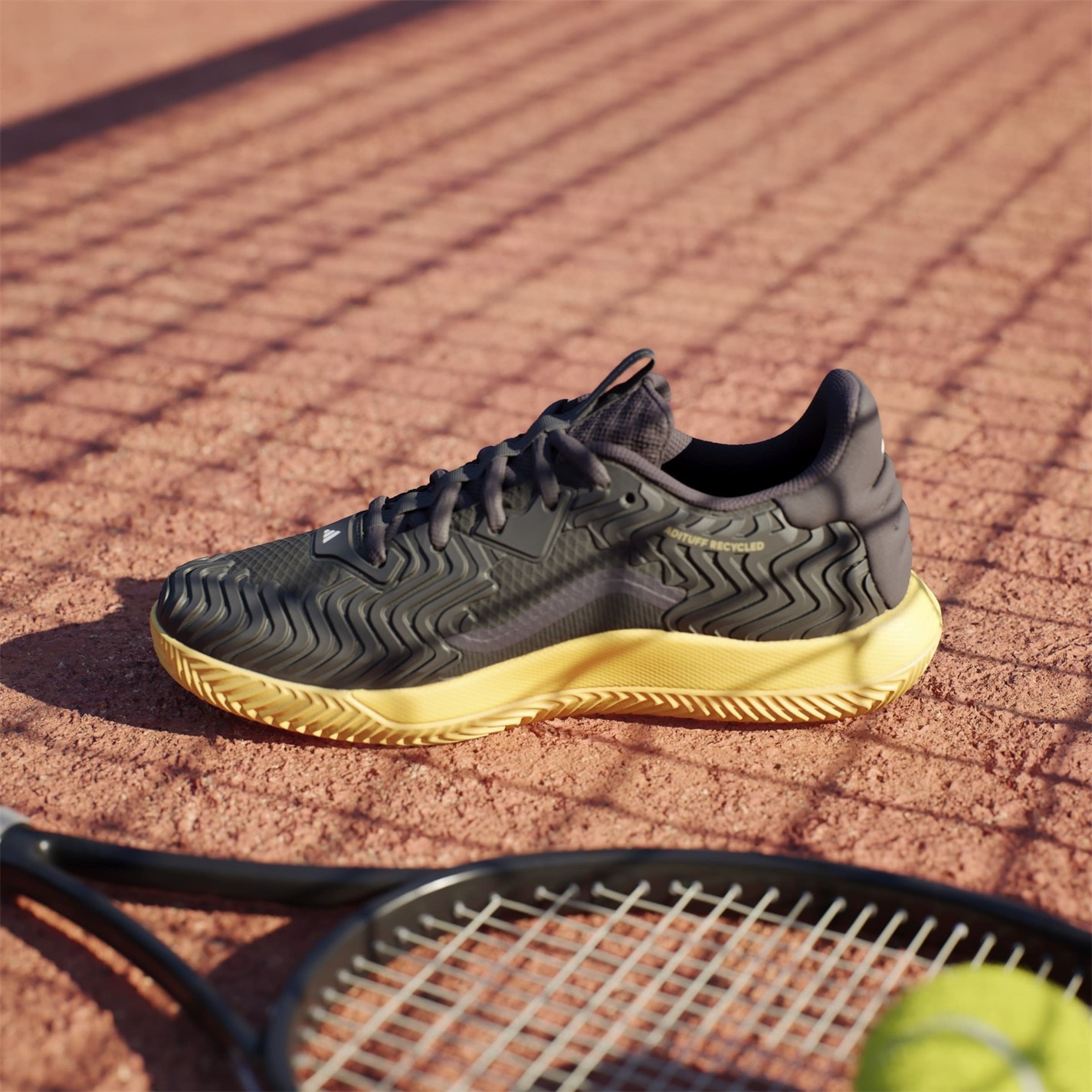 Adidasi de Tenis adidas SoleMatch Control zgura Court pentru Barbati negru metalic spark