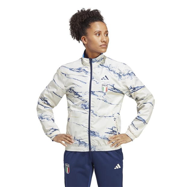 adidas Figc Anthem W femei albastru