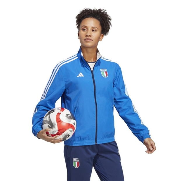 adidas Figc Anthem W femei albastru