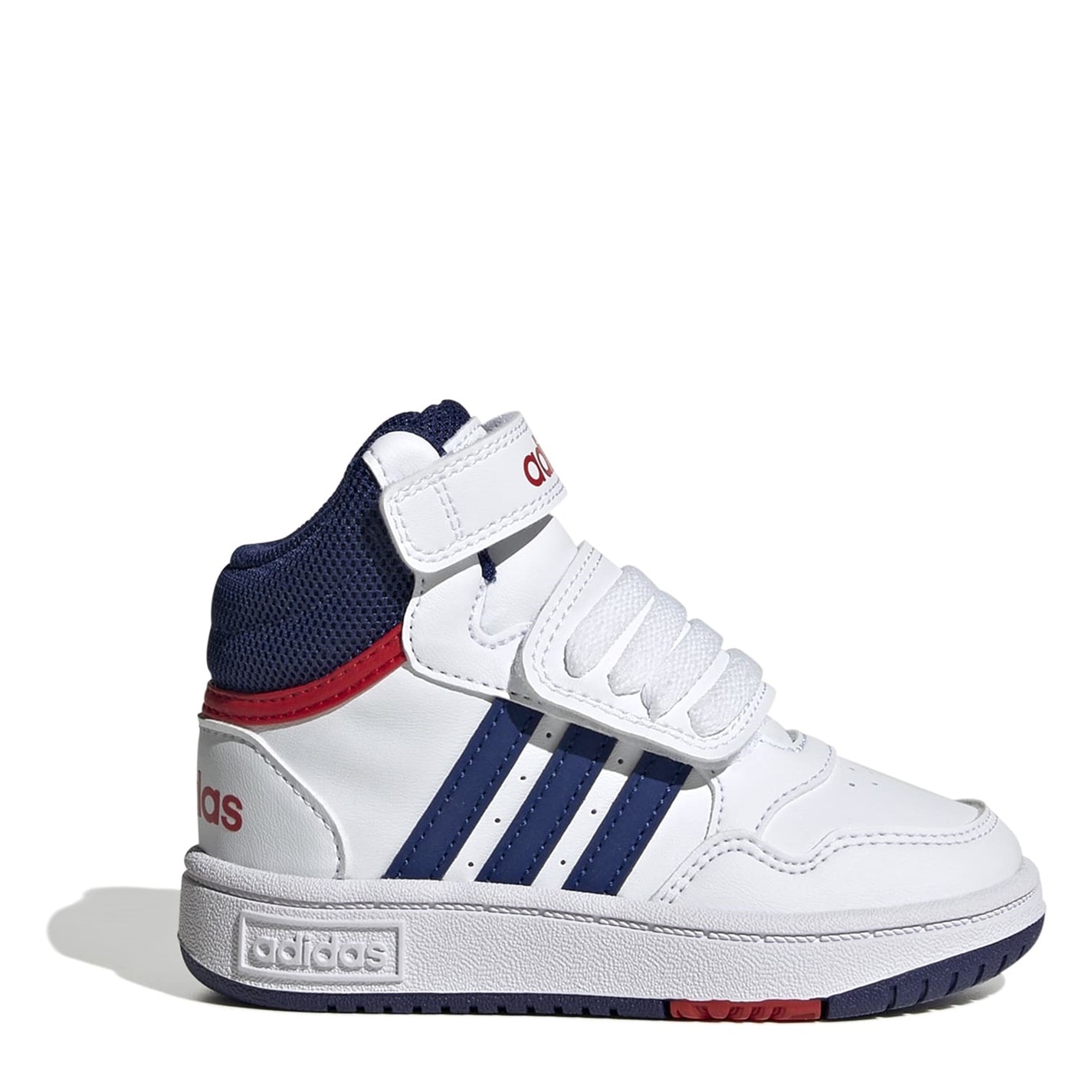 adidas Hoops Mid 3.0 Shoes pentru Bebelusi alb bleumarin rosu