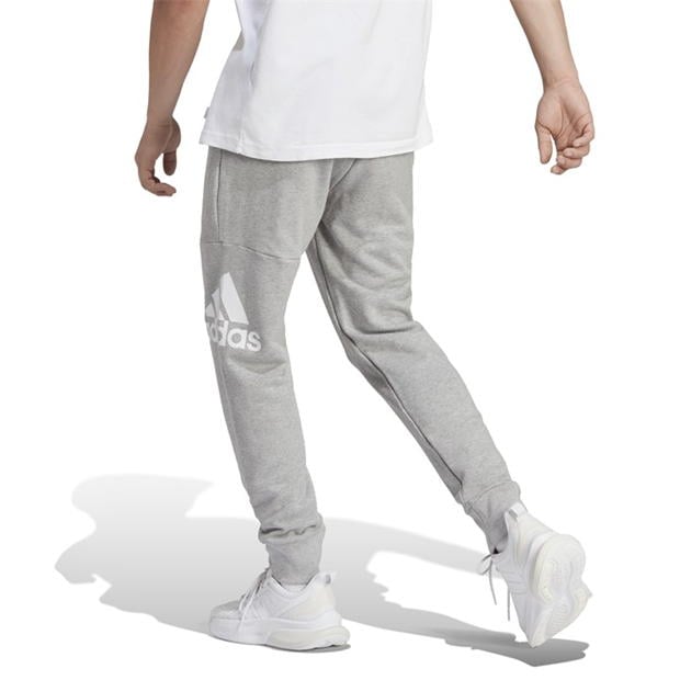 Pantaloni sport adidas Essentials French Terry conici Cuff Logo gri deschis