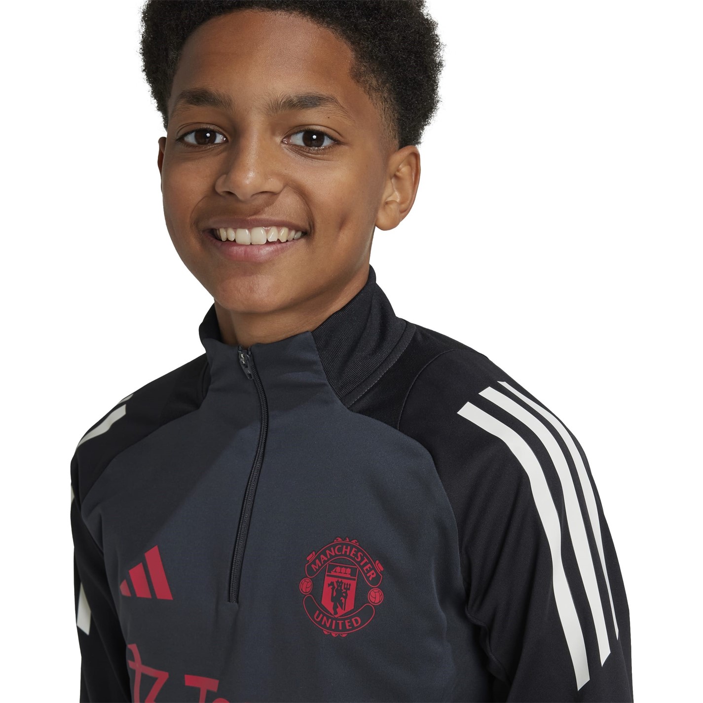 adidas Manchester United European Tiro 24 antrenament Top Juniors negru