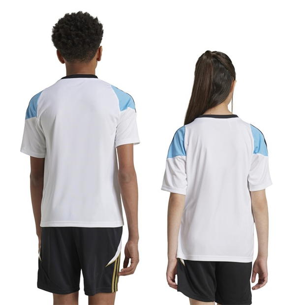 adidas Messi Argentina antrenament Kit 2024 Juniors alb albastru negru