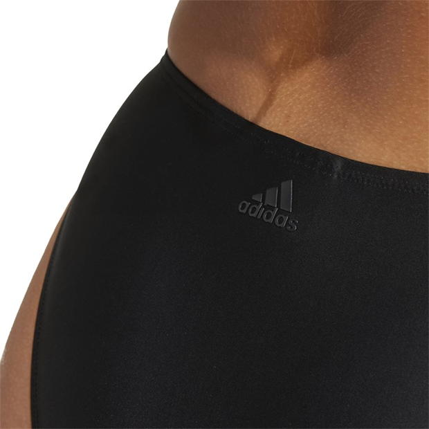 Costum de baie bikini adidas Neckholder pentru femei negru alb