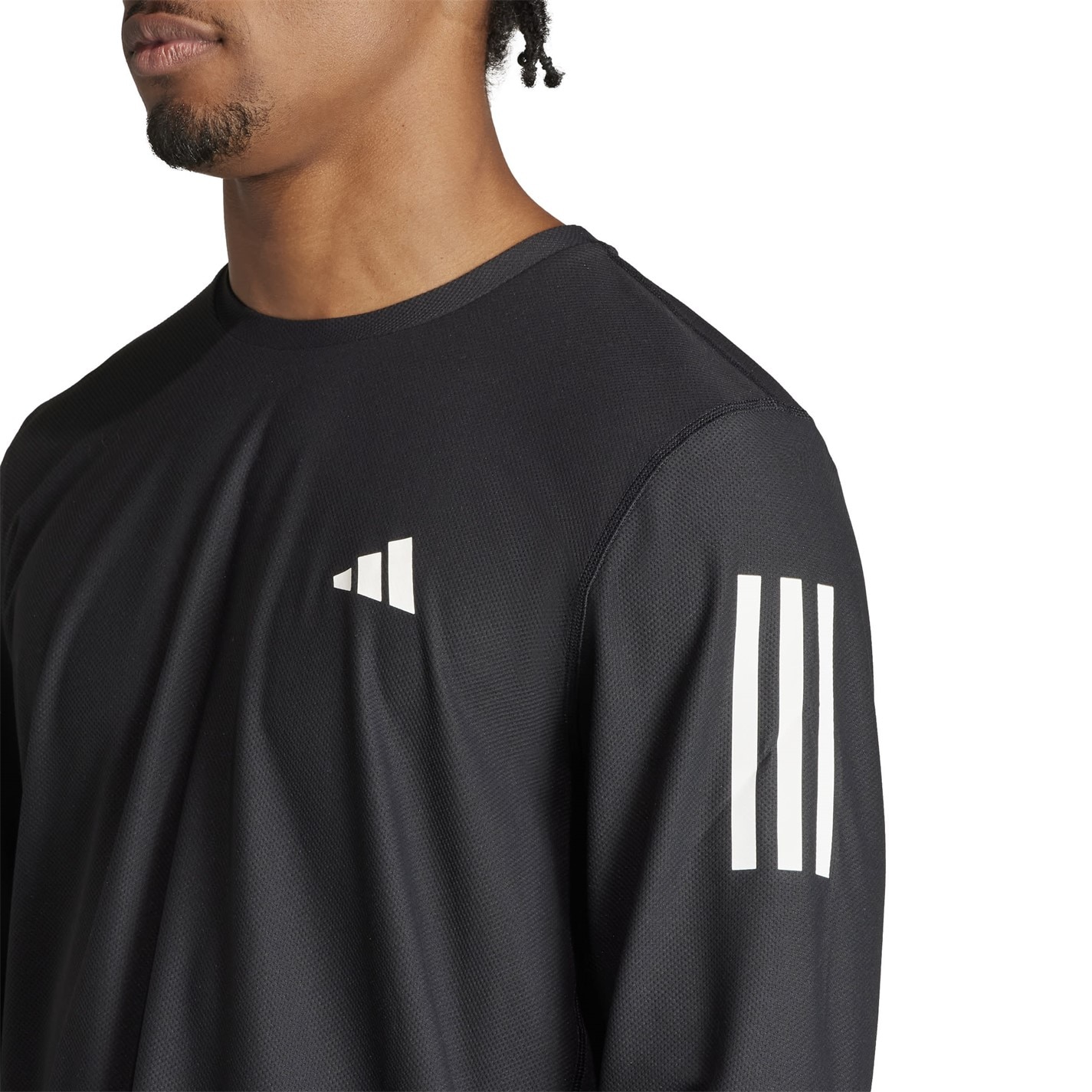 adidas Own The Run maneca lunga Top pentru Barbati negru