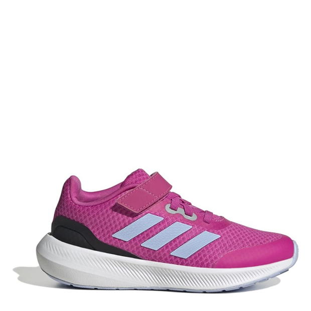 adidas RunFalcon 3.0 Elastic Lace Top Strap Shoes pentru Copii lucid fucsia albastru roz co