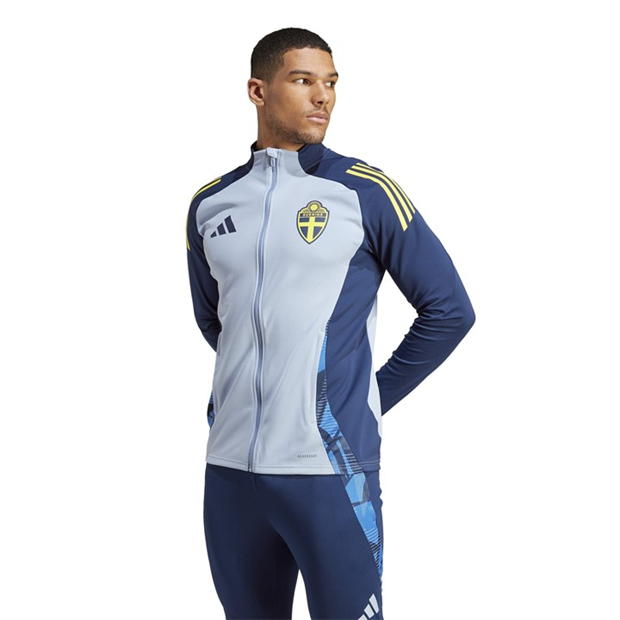 Bluze trening adidas Suedia Tiro 24 competitie antrenament alb albastru bleumarin