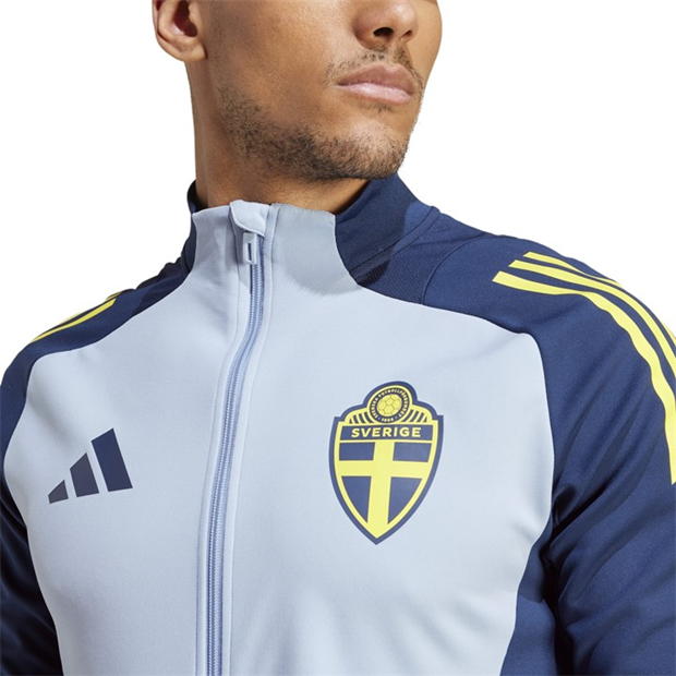 Bluze trening adidas Suedia Tiro 24 competitie antrenament alb albastru bleumarin