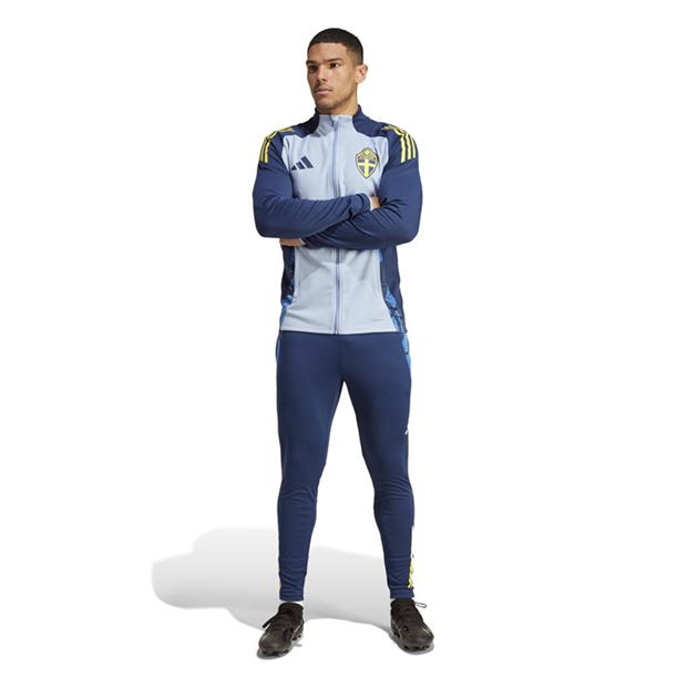 Bluze trening adidas Suedia Tiro 24 competitie antrenament alb albastru bleumarin