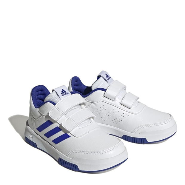 adidas Tensaur Hook and Loop Shoes pentru Copii gri alb lucid albastru cor