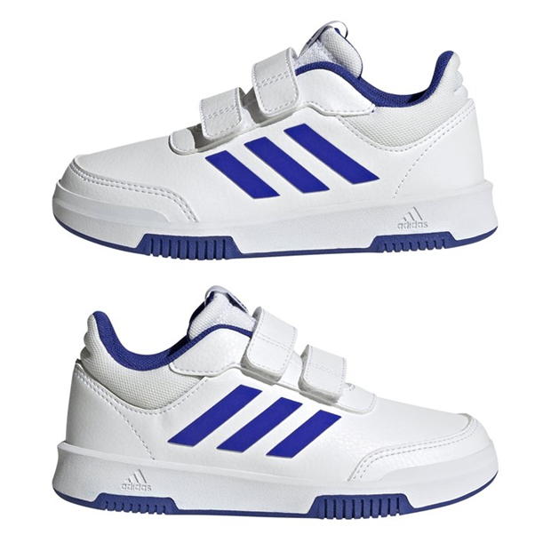 adidas Tensaur Hook and Loop Shoes pentru Copii gri alb lucid albastru cor