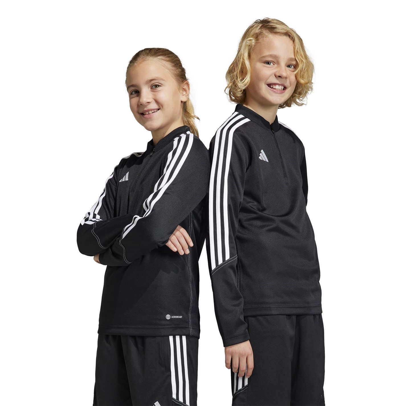 adidas Tiro 23 Club antrenament Top Juniors negru alb