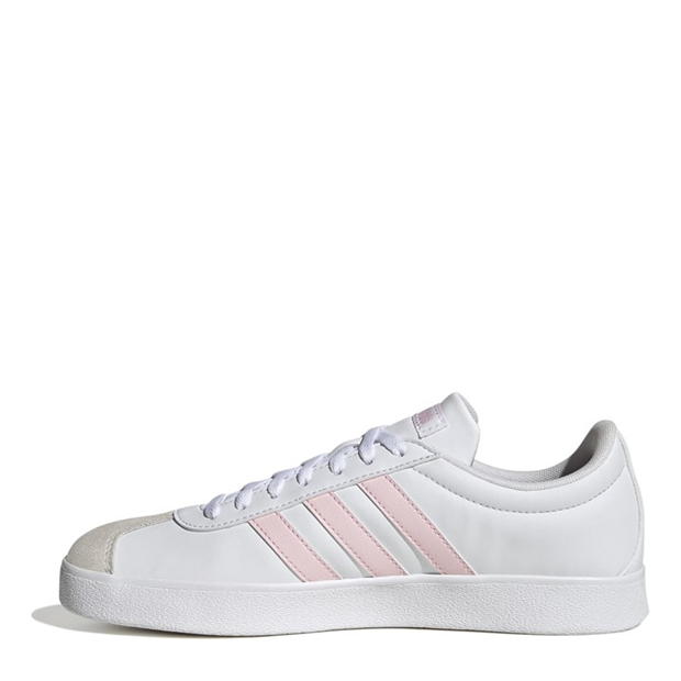 adidas VL Court Base Shoes pentru femei alb roz gri