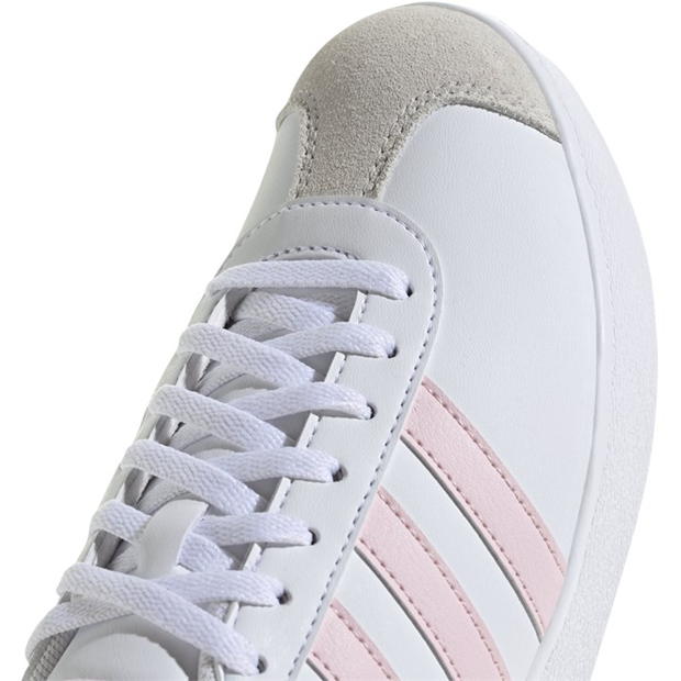 adidas VL Court Base Shoes pentru femei alb roz gri