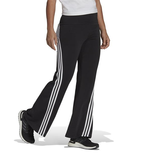 Pantaloni jogging adidas Adidas Sportswear Future Icons 3-Stripes Flare Jog pentru femei negru