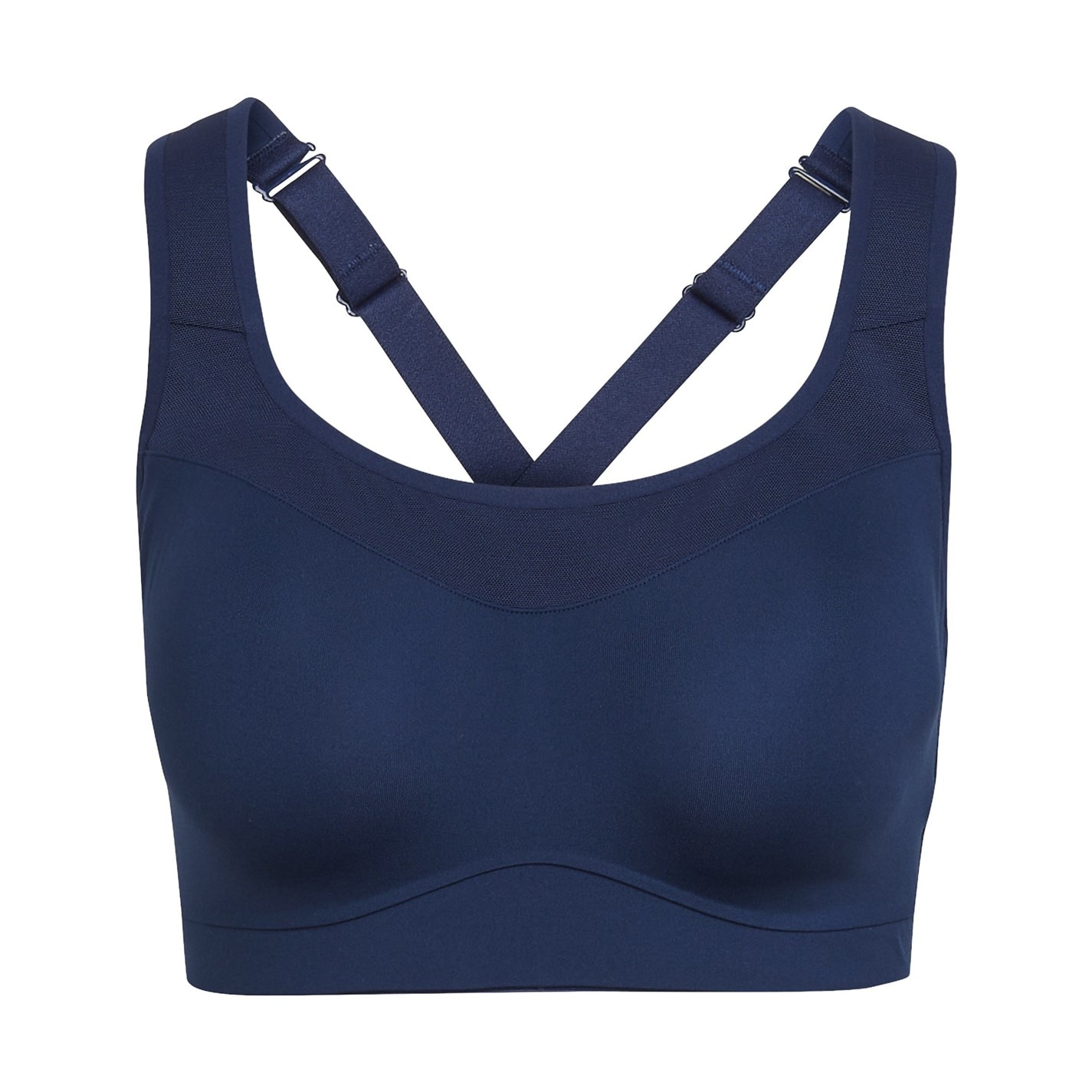 Bustiera sport adidas X Karlie Kloss Medium Impact pentru femei bleumarin albastru