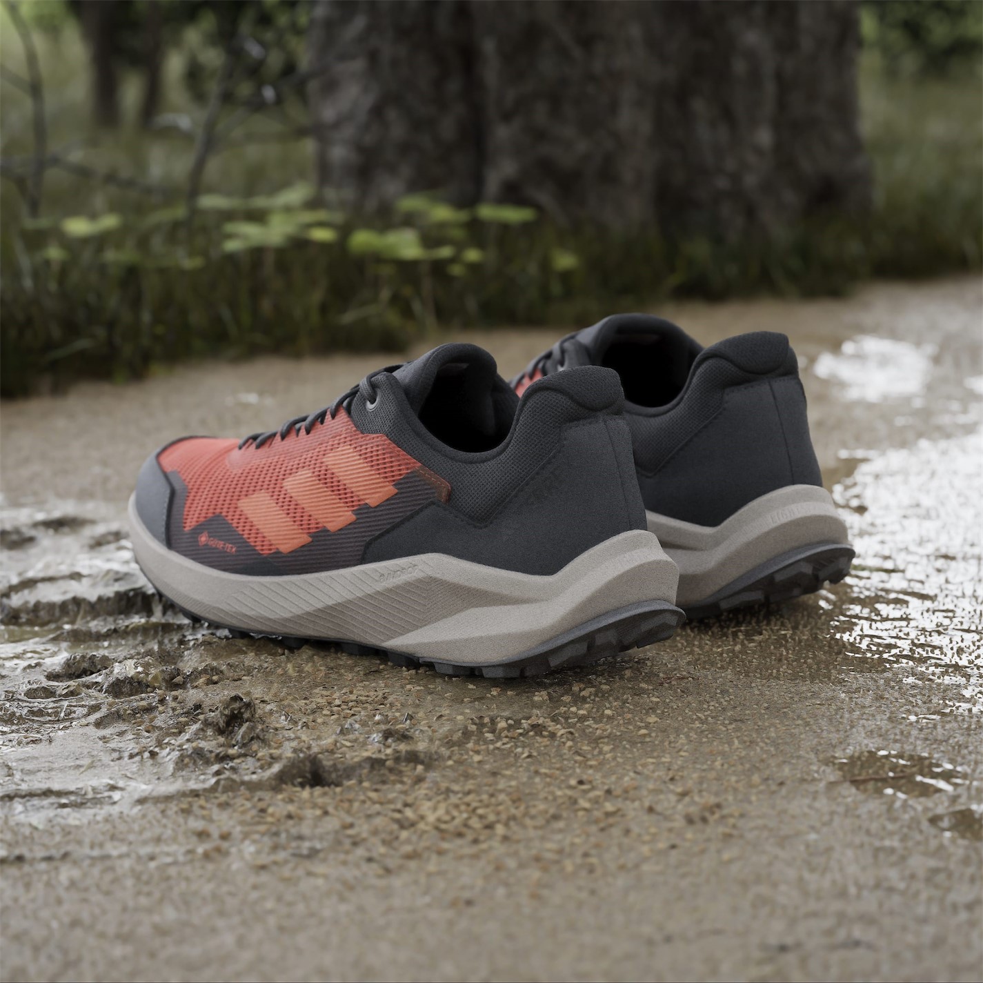 Adidasi alergare adidas Terrex Trail Rider Gore-Tex Trail pentru Barbati portocaliu negru