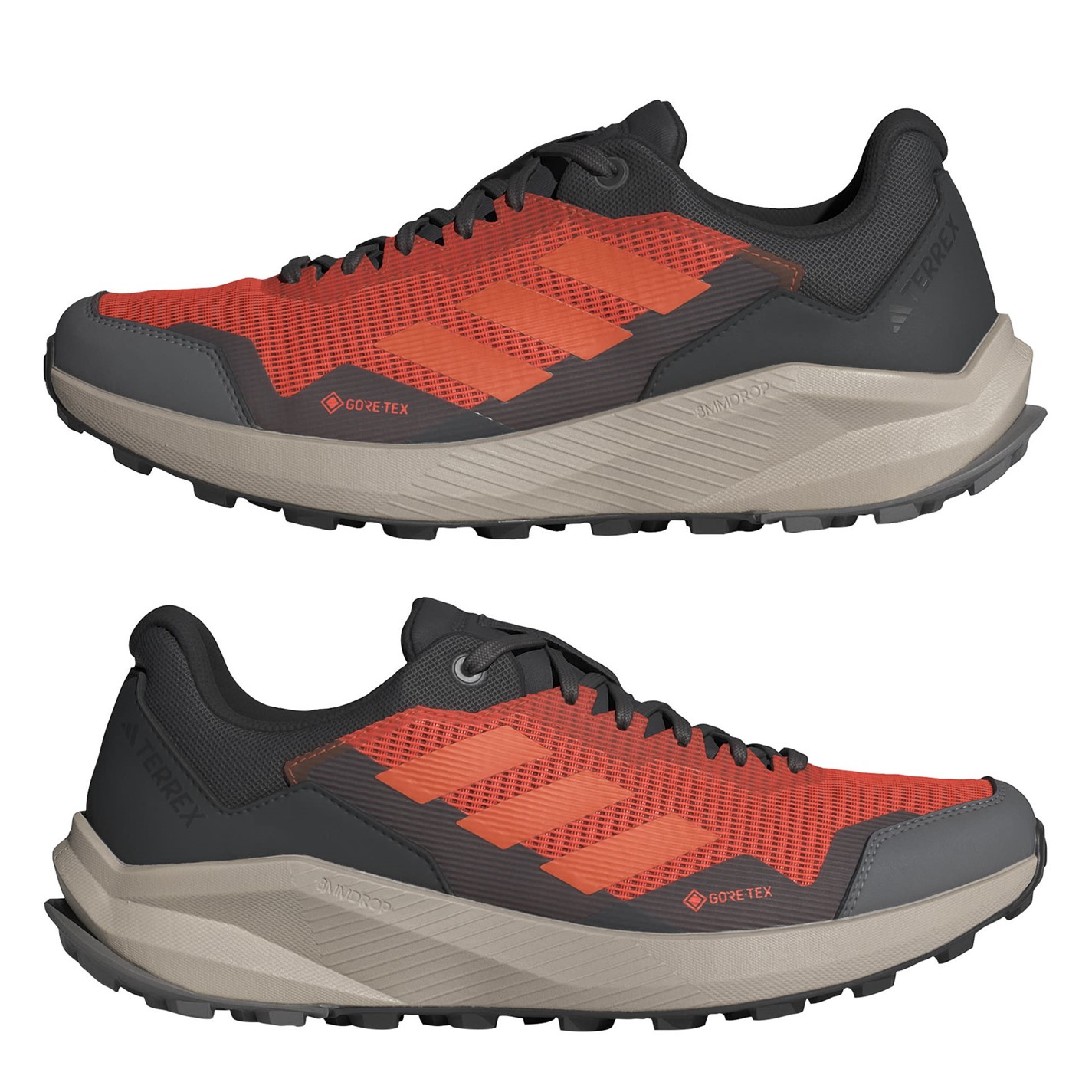 Adidasi alergare adidas Terrex Trail Rider Gore-Tex Trail pentru Barbati portocaliu negru