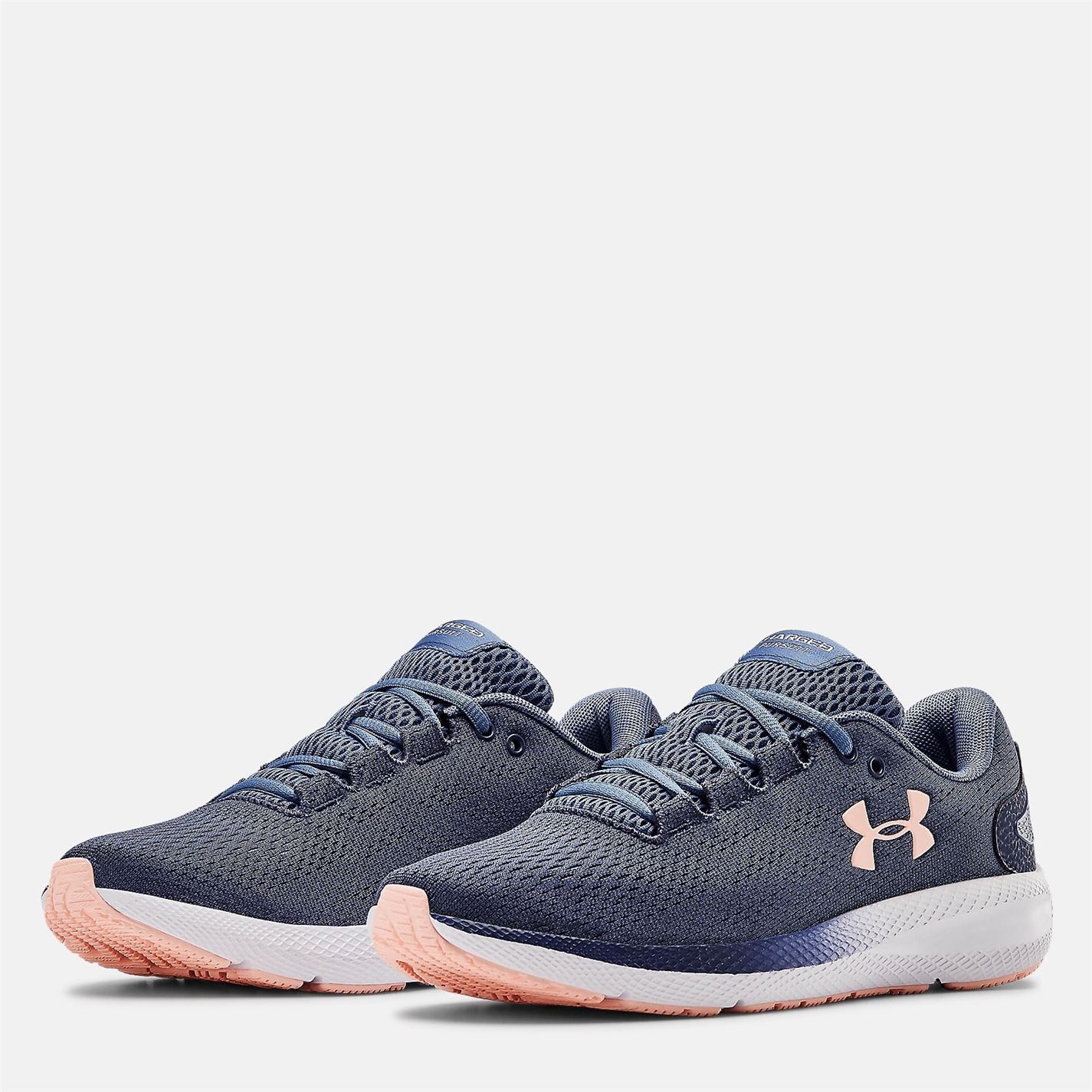 Adidasi alergare Under Armour Charged Pursuit 2 pentru Femei albastru ink peach