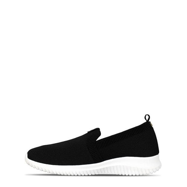 Adidasi Be You Memory Foam Slip On tricot negru alb